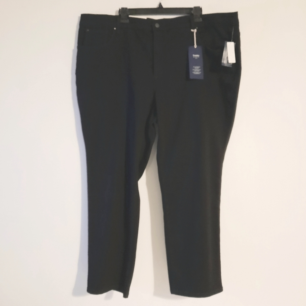 Straight Leg Black Jeans Size 24WS